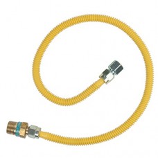 BrassCraft CSSD105R-36 P Safety PLUS Gas 1/2" OD Connector with 1/2" Female Flare EFV x 1/2" FIP x 36" - B012WZPEQA